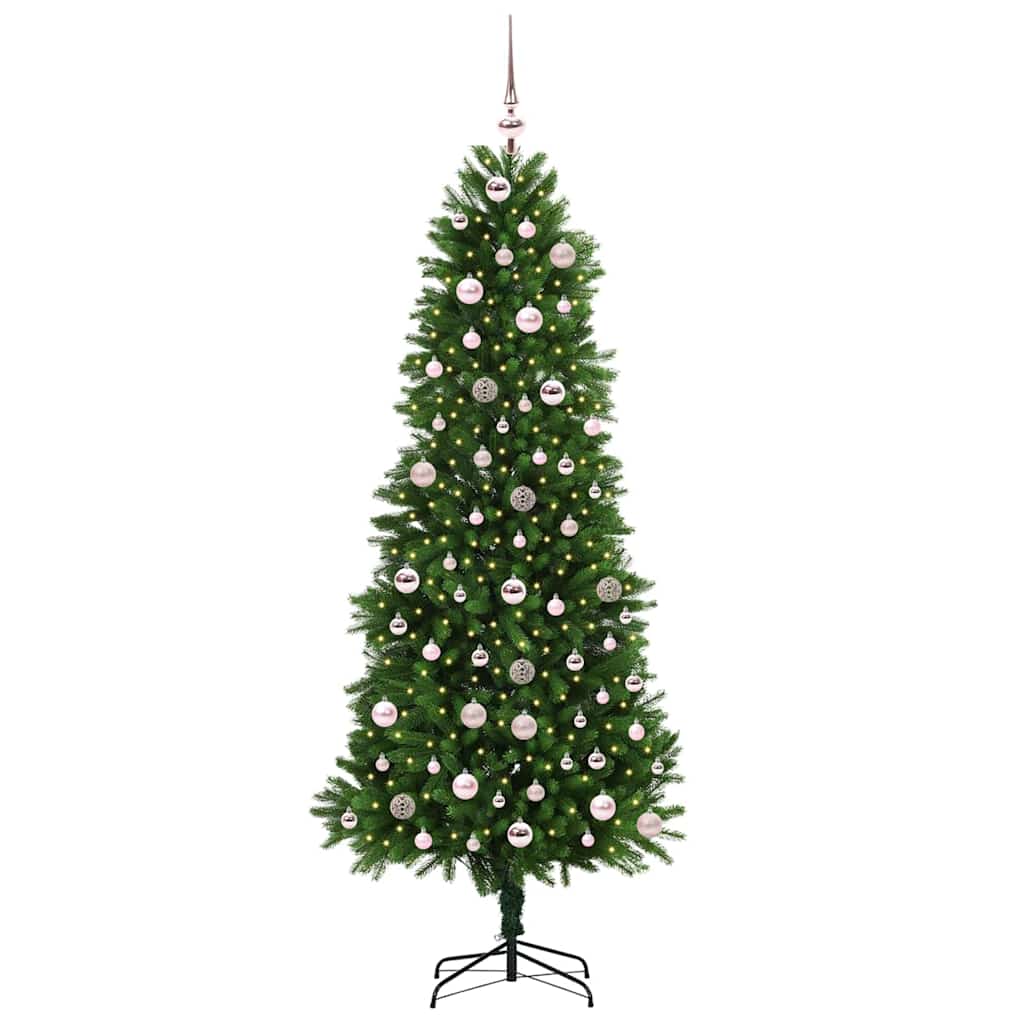 Weihnachtsbaum mit 300 LEDs mit Ständer Grün 240 cm PE