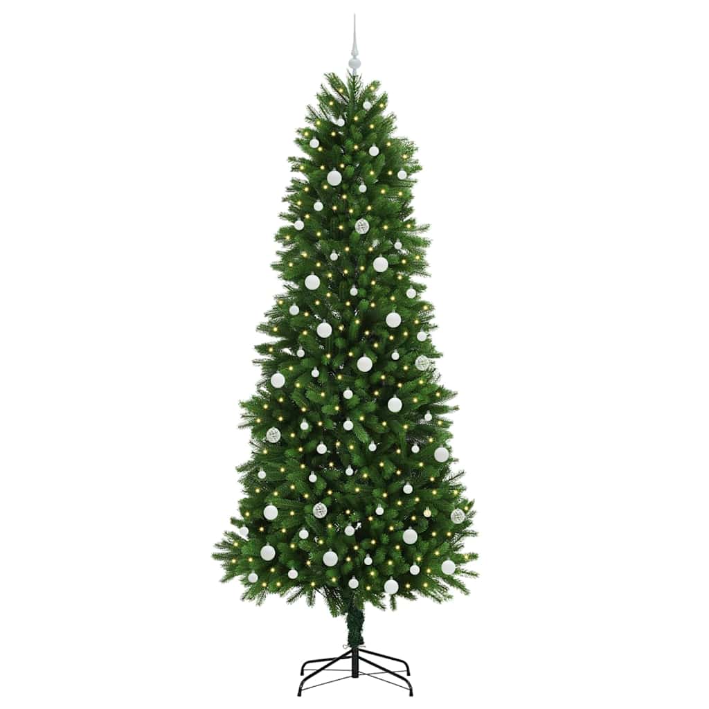 Weihnachtsbaum mit 300 LEDs mit Ständer Grün 240 cm PE