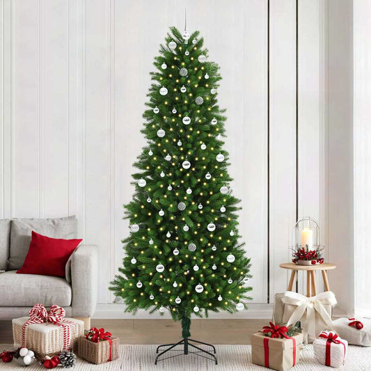 Albero di Natale con 300 LED e supporto, verde, 240 cm, PE