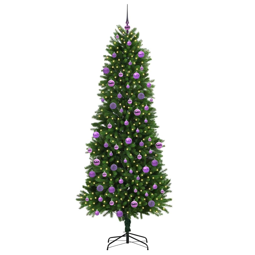 Weihnachtsbaum mit 300 LEDs mit Ständer Grün 240 cm PE