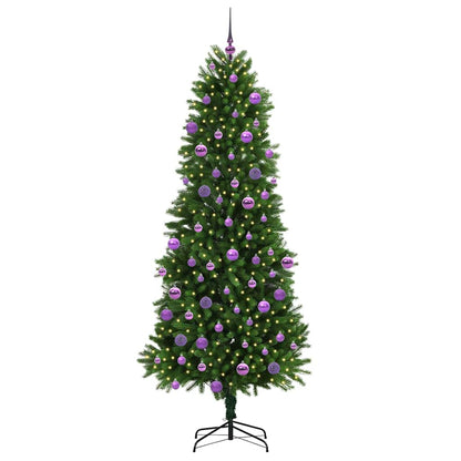 Weihnachtsbaum mit 300 LEDs mit Ständer Grün 240 cm PE