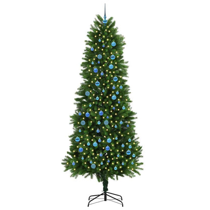 Weihnachtsbaum mit 300 LEDs mit Ständer Grün 240 cm PE