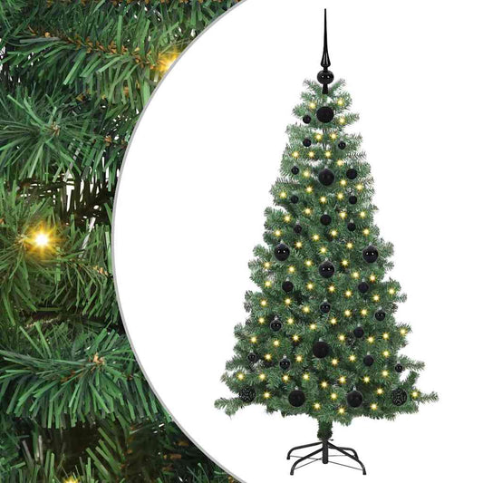 Weihnachtsbaum mit 150 LEDs mit Ständer Grün 120 cm PVC