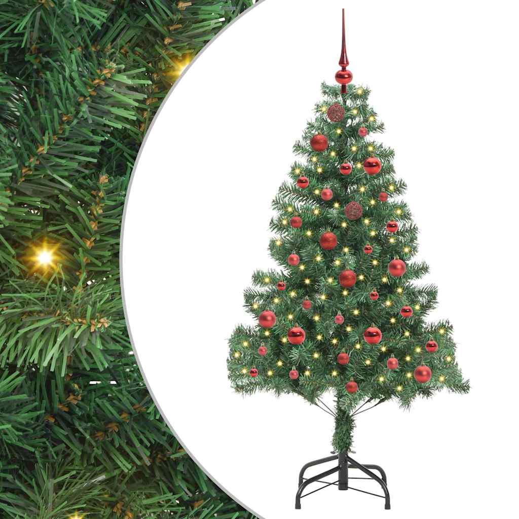 Weihnachtsbaum mit 150 LEDs mit Ständer Grün 150 cm PVC