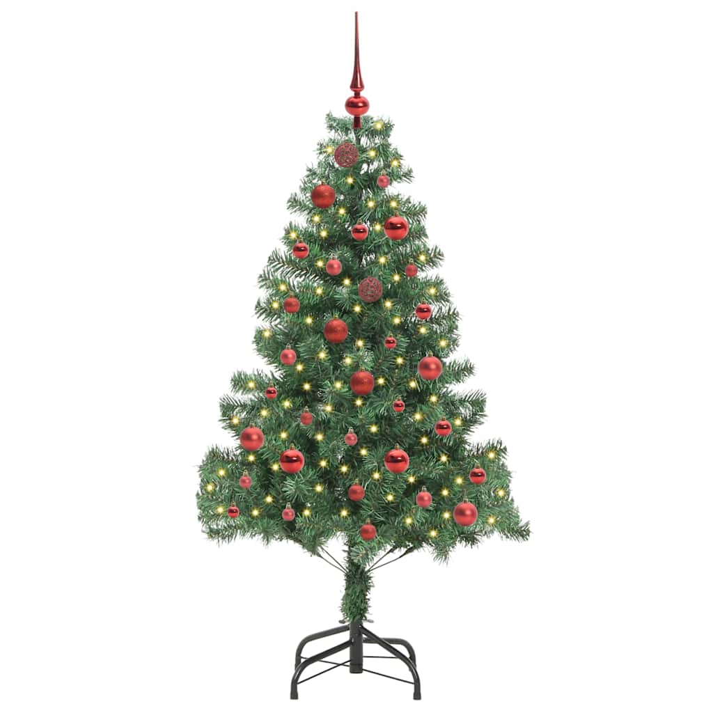 Weihnachtsbaum mit 150 LEDs mit Ständer Grün 150 cm PVC