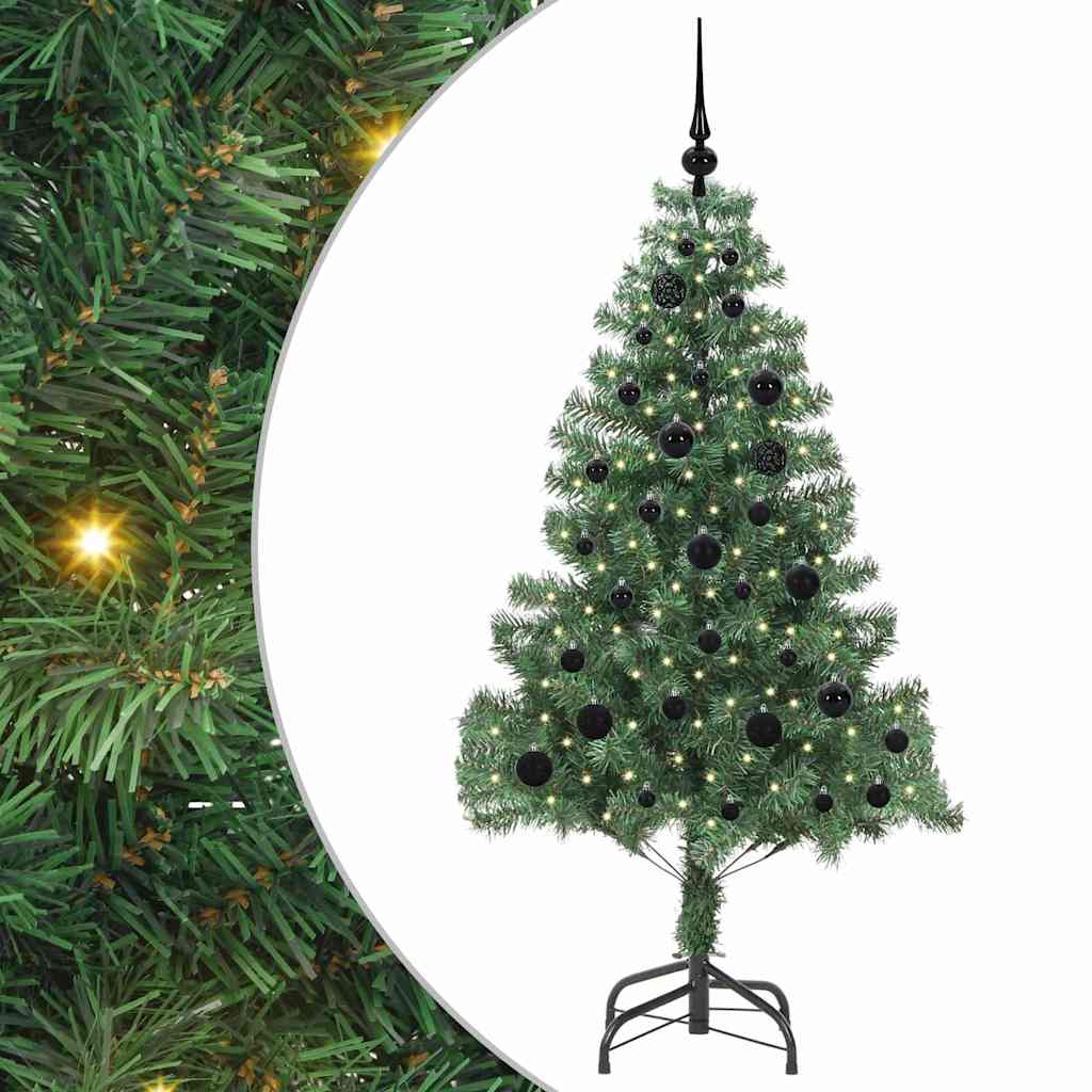 Weihnachtsbaum mit 150 LEDs mit Ständer Grün 150 cm PVC