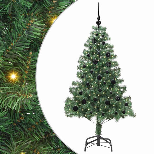 Weihnachtsbaum mit 150 LEDs mit Ständer Grün 150 cm PVC