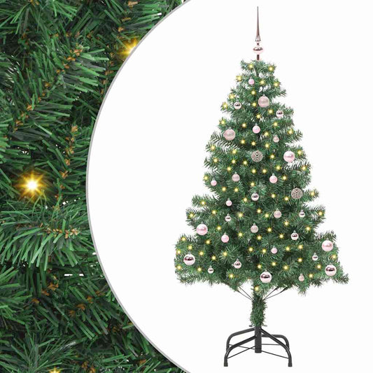 Weihnachtsbaum mit 150 LEDs mit Ständer Grün 150 cm PVC