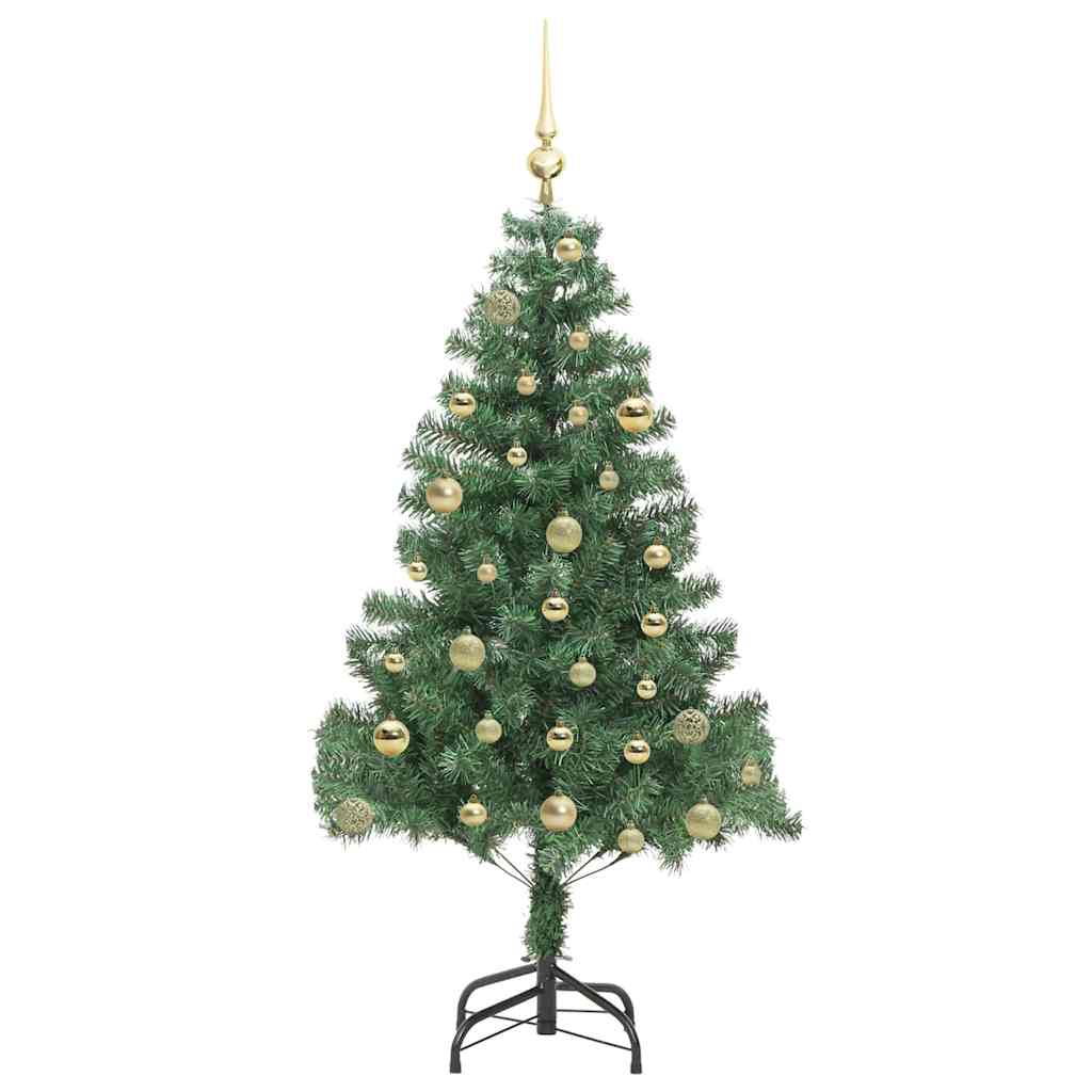 Weihnachtsbaum mit 150 LEDs mit Ständer Grün 150 cm PVC