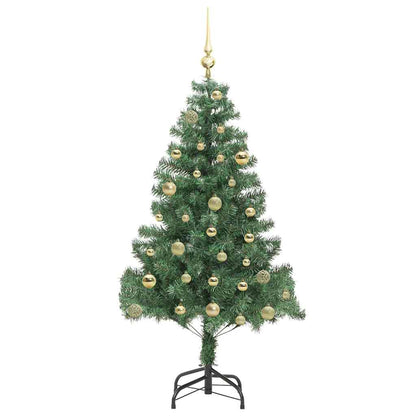 Weihnachtsbaum mit 150 LEDs mit Ständer Grün 150 cm PVC