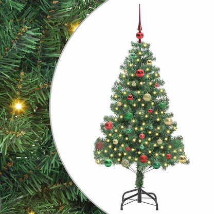 Weihnachtsbaum mit 150 LEDs mit Ständer Grün 150 cm PVC