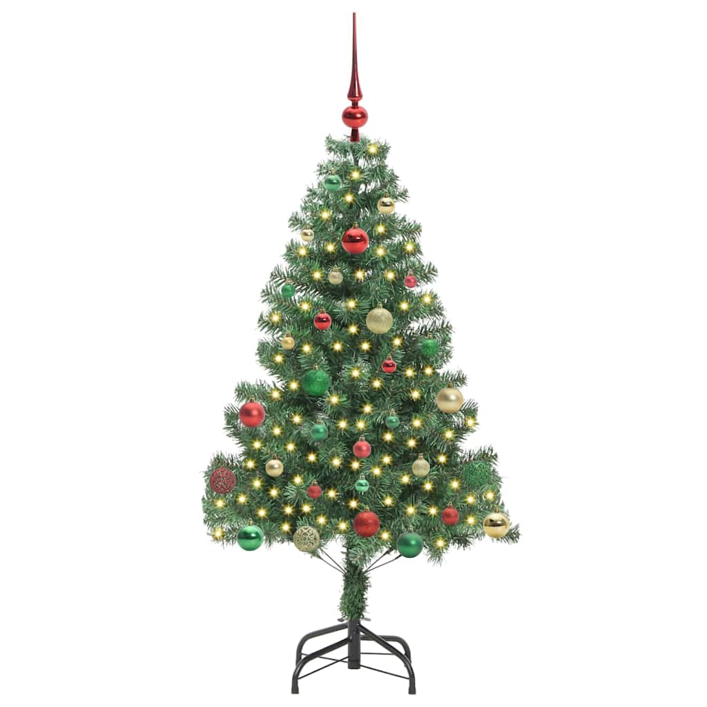 Weihnachtsbaum mit 150 LEDs mit Ständer Grün 150 cm PVC