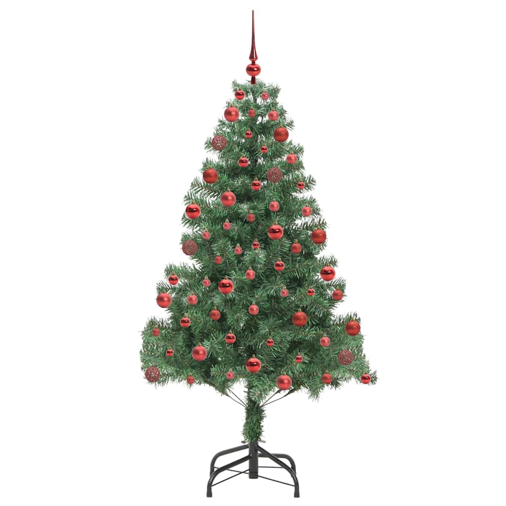Weihnachtsbaum mit 300 LEDs mit Ständer Grün 180 cm PVC