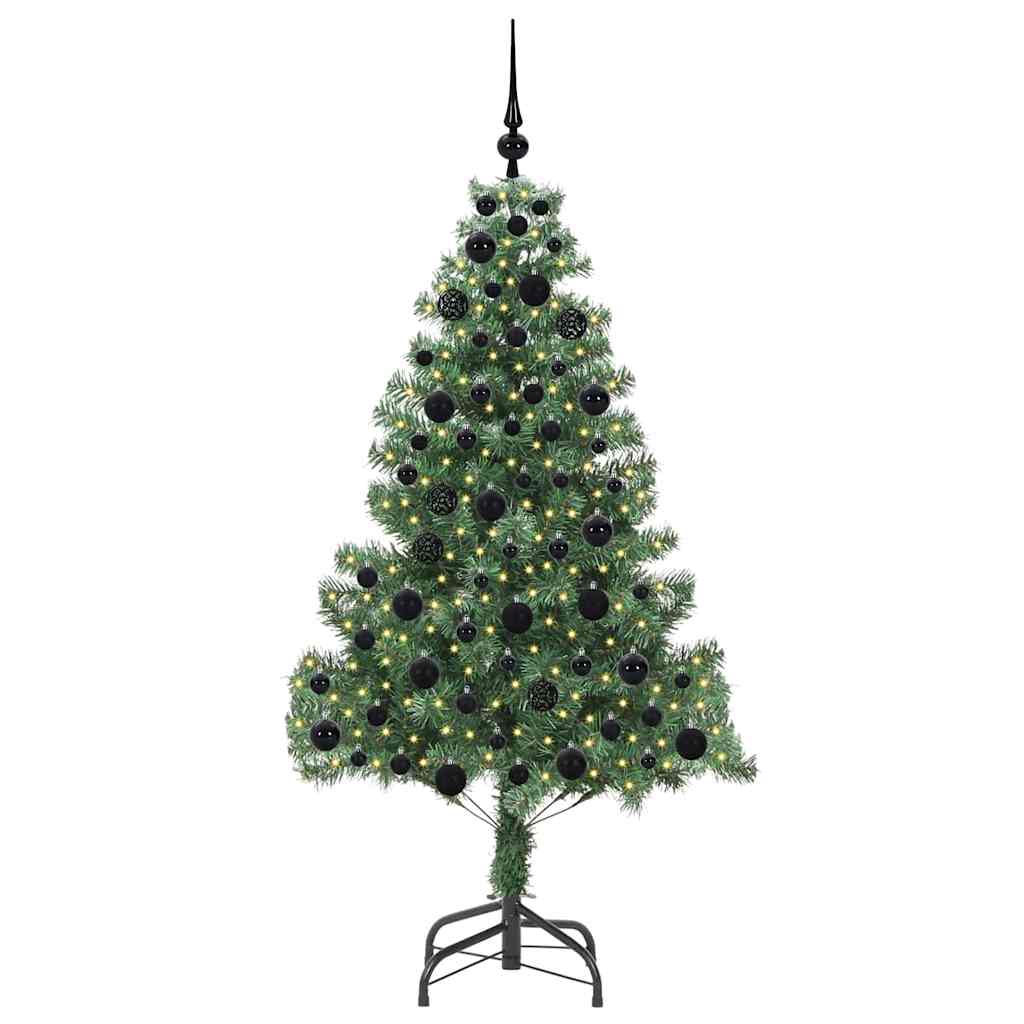 Weihnachtsbaum mit 300 LEDs mit Ständer Grün 180 cm PVC