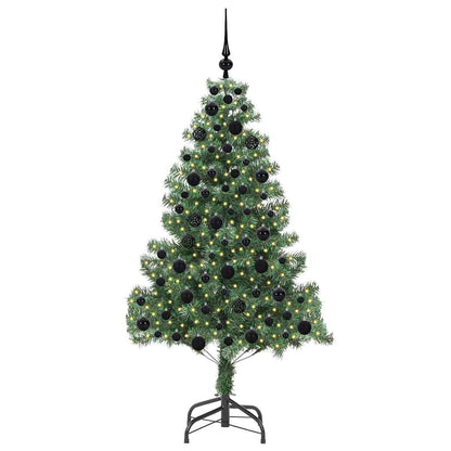 Weihnachtsbaum mit 300 LEDs mit Ständer Grün 180 cm PVC