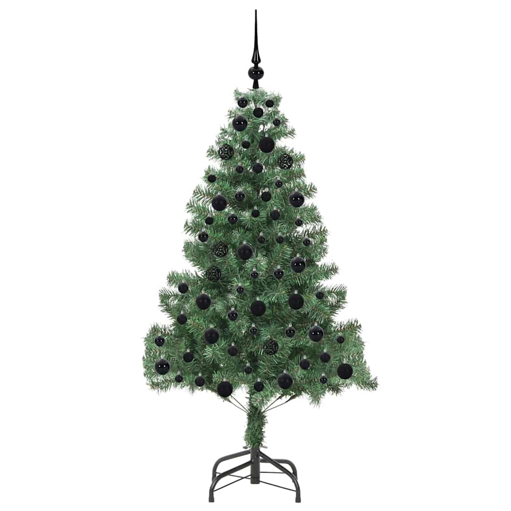 Weihnachtsbaum mit 300 LEDs mit Ständer Grün 180 cm PVC
