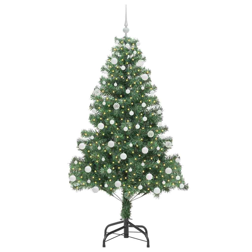 Weihnachtsbaum mit 300 LEDs mit Ständer Grün 180 cm PVC