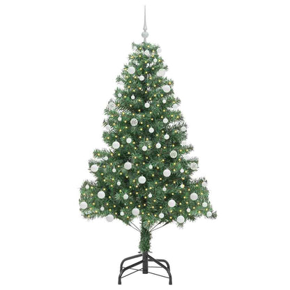 Weihnachtsbaum mit 300 LEDs mit Ständer Grün 180 cm PVC