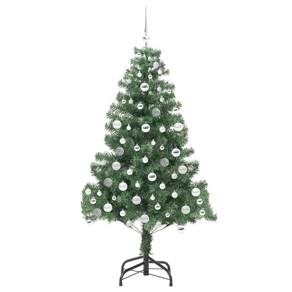 Weihnachtsbaum mit 300 LEDs mit Ständer Grün 180 cm PVC