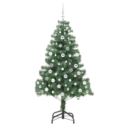 Weihnachtsbaum mit 300 LEDs mit Ständer Grün 180 cm PVC