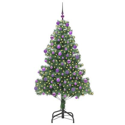 Weihnachtsbaum mit 300 LEDs mit Ständer Grün 180 cm PVC