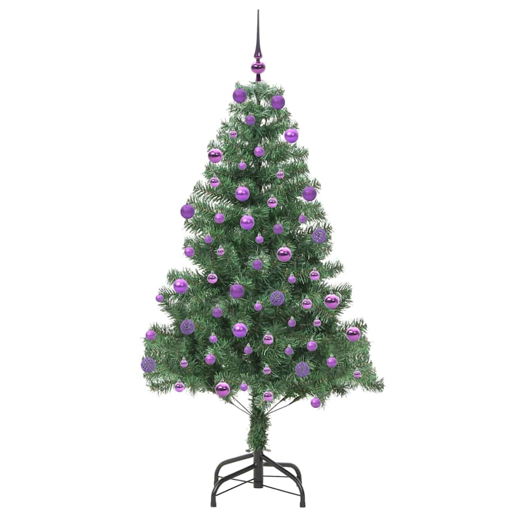 Weihnachtsbaum mit 300 LEDs mit Ständer Grün 180 cm PVC