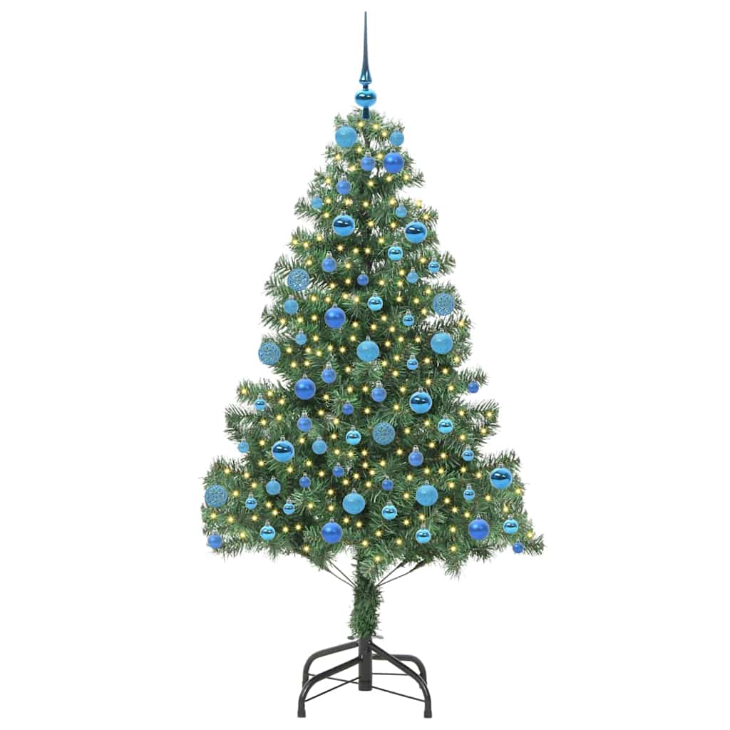 Weihnachtsbaum mit 300 LEDs mit Ständer Grün 180 cm PVC