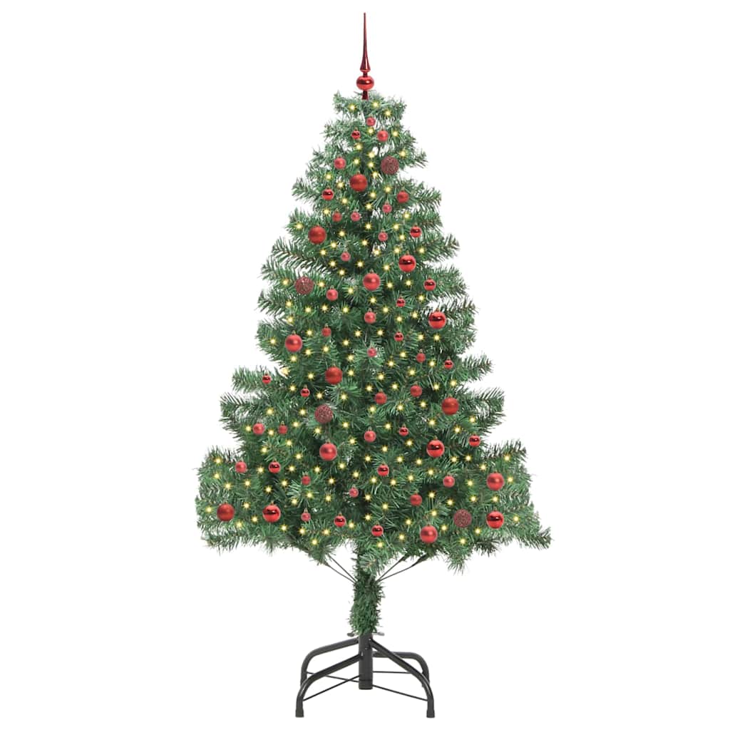 Weihnachtsbaum mit 300 LEDs mit Ständer Grün 210 cm PVC