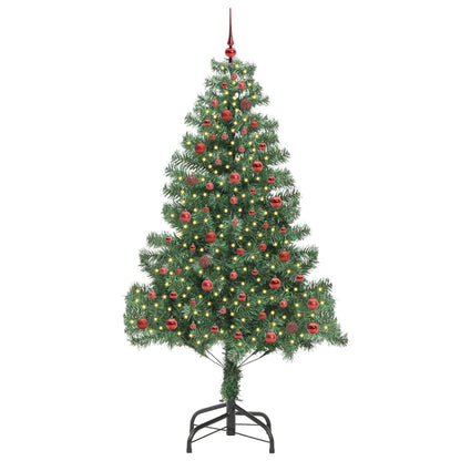 Weihnachtsbaum mit 300 LEDs mit Ständer Grün 210 cm PVC
