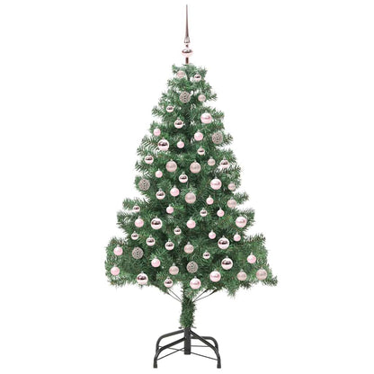 Weihnachtsbaum mit 300 LEDs mit Ständer Grün 210 cm PVC