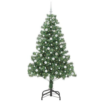 Weihnachtsbaum mit 300 LEDs mit Ständer Grün 210 cm PVC