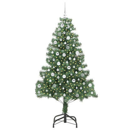 Weihnachtsbaum mit 300 LEDs mit Ständer Grün 210 cm PVC