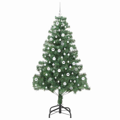 Weihnachtsbaum mit 300 LEDs mit Ständer Grün 210 cm PVC