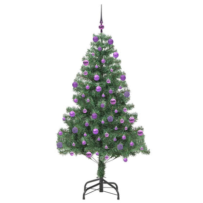 Weihnachtsbaum mit 300 LEDs mit Ständer Grün 210 cm PVC