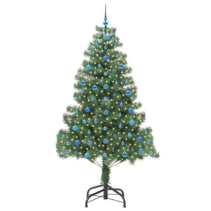 Weihnachtsbaum mit 300 LEDs mit Ständer Grün 210 cm PVC