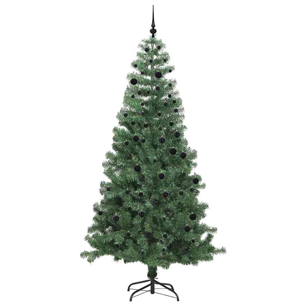 Weihnachtsbaum mit 300 LEDs mit Ständer Grün 240 cm PVC