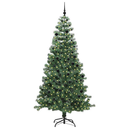 Weihnachtsbaum mit 300 LEDs mit Ständer Grün 240 cm PVC