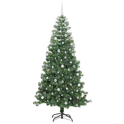 Weihnachtsbaum mit 300 LEDs mit Ständer Grün 240 cm PVC