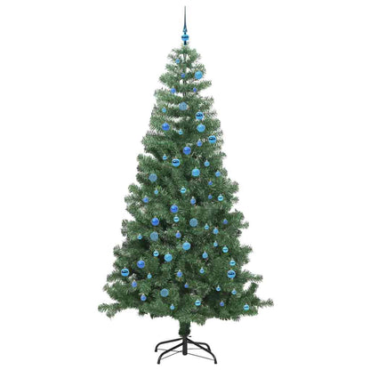 Albero di Natale con 300 LED e supporto, verde, 240 cm, PVC