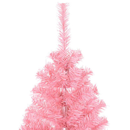 Weihnachtsbaum mit 150 LEDs mit Ständer Rosa 150 cm PVC