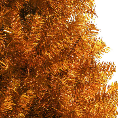 Weihnachtsbaum mit 150 LEDs mit Ständer Gold 150 cm PET