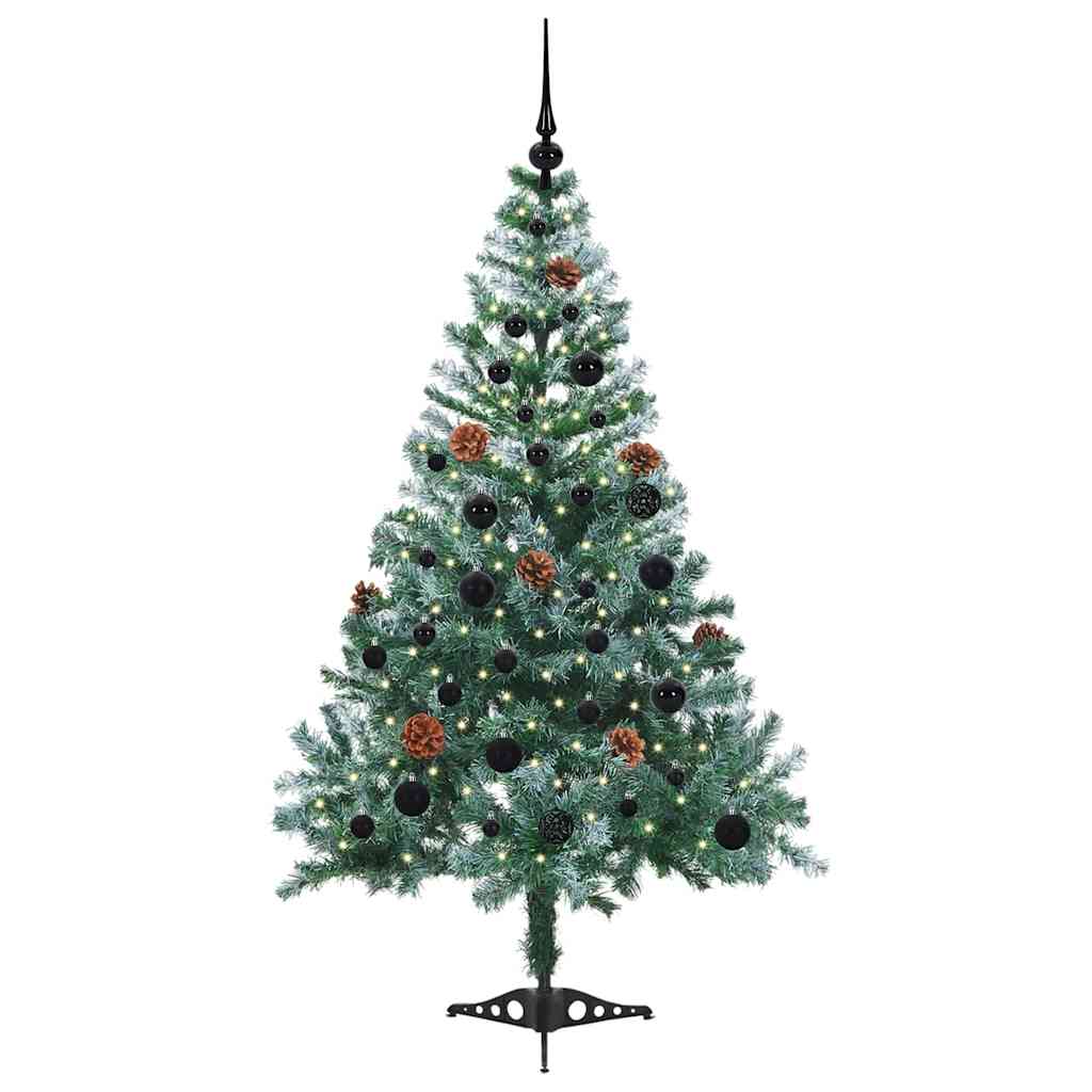 Künstlicher Weihnachtsbaum Grün 150 cm PVC und Stahl