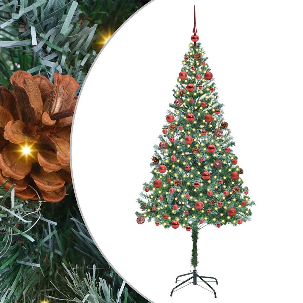 Künstlicher Weihnachtsbaum Grün 180 cm PVC und Stahl