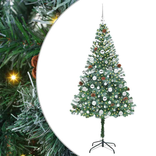 Künstlicher Weihnachtsbaum Grün 180 cm PVC und Stahl