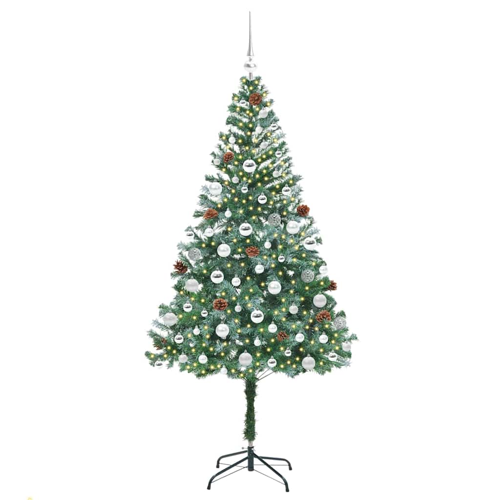 Künstlicher Weihnachtsbaum Grün 180 cm PVC und Stahl