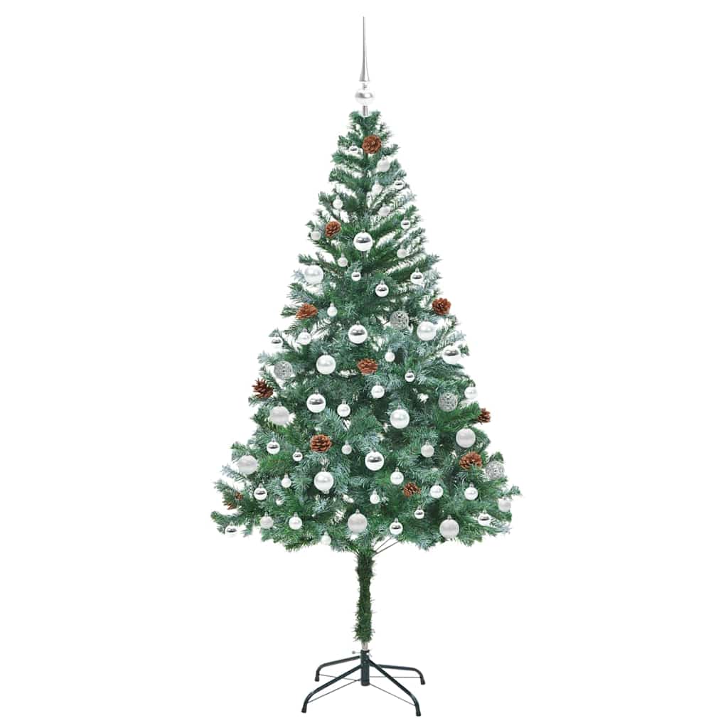Künstlicher Weihnachtsbaum Grün 180 cm PVC und Stahl