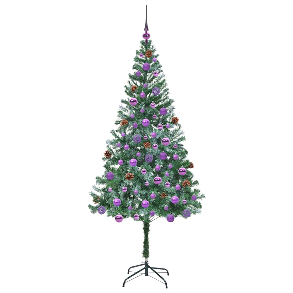 Künstlicher Weihnachtsbaum Grün 180 cm PVC und Stahl