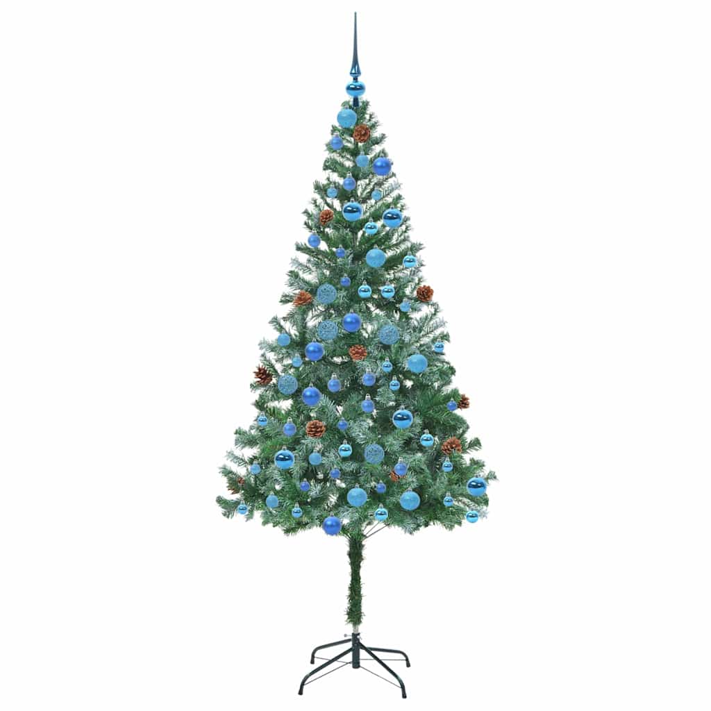 Künstlicher Weihnachtsbaum Grün 180 cm PVC und Stahl
