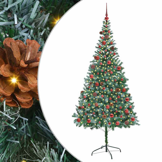 Künstlicher Weihnachtsbaum Grün 210 cm PVC und Stahl