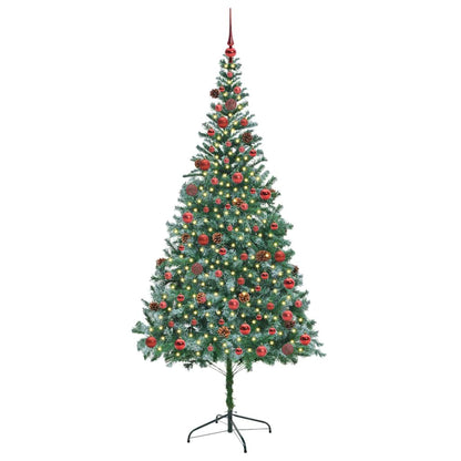 Künstlicher Weihnachtsbaum Grün 210 cm PVC und Stahl